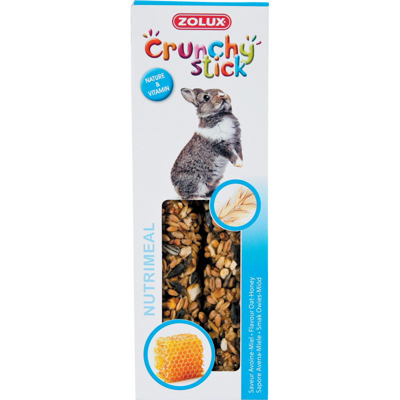 Crunchy stick avoine/miel 115g - ZOLUX 