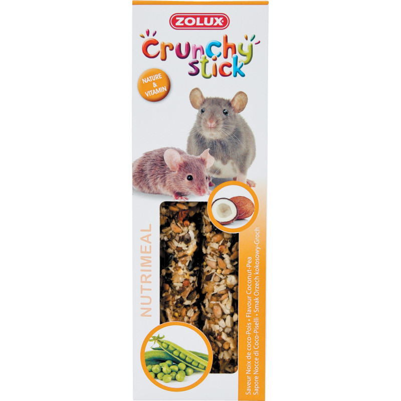 Crunchy stick coco/pois 115g - ZOLUX 