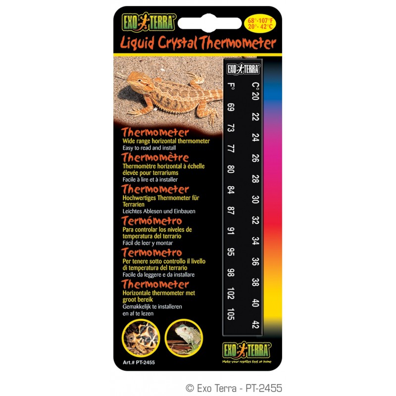 Thermomètre "Liquid Crystal Thermometer" - Exo Terra Thermomètre "Liquid Crystal Thermometer" - Exo Terra
