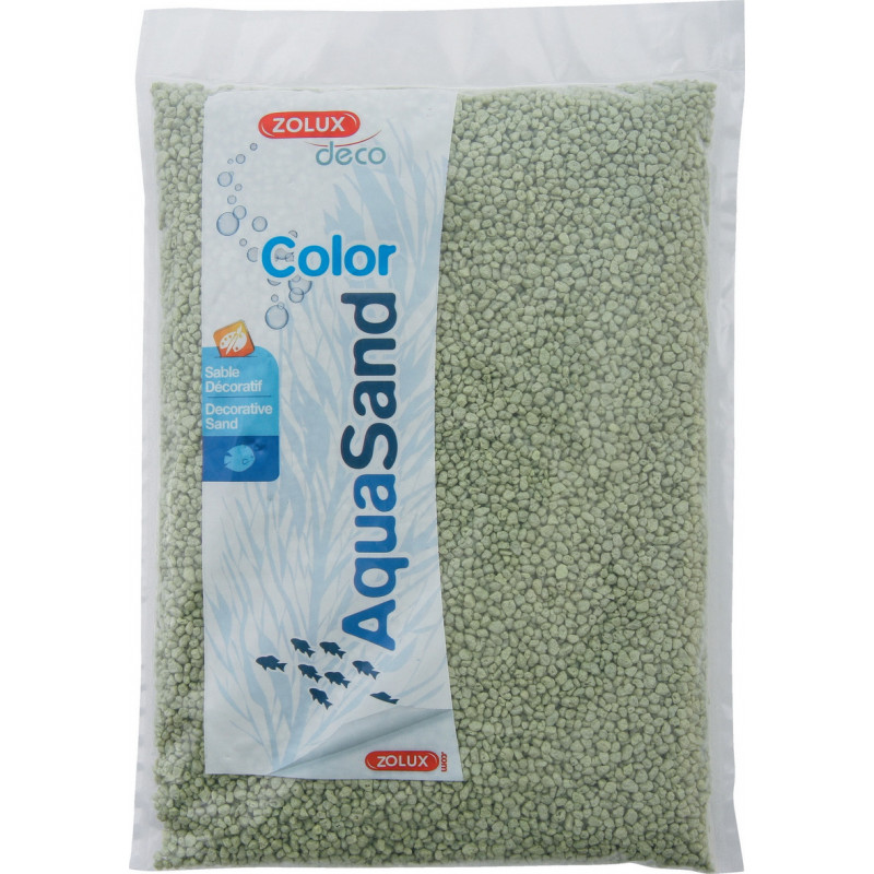 Aquasand color vert tilleul 1kg - ZOLUX 