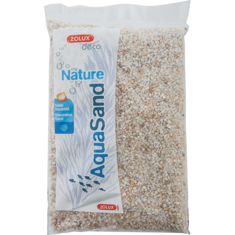 Aquasand naturel quartz blanc 1kg - ZOLUX 