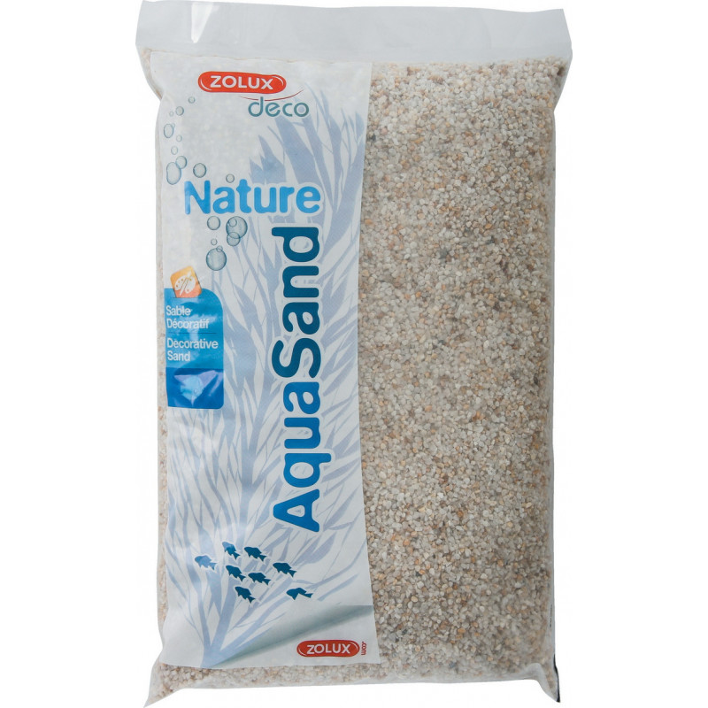 Aquasand nat quartz blanc 5kg - ZOLUX 