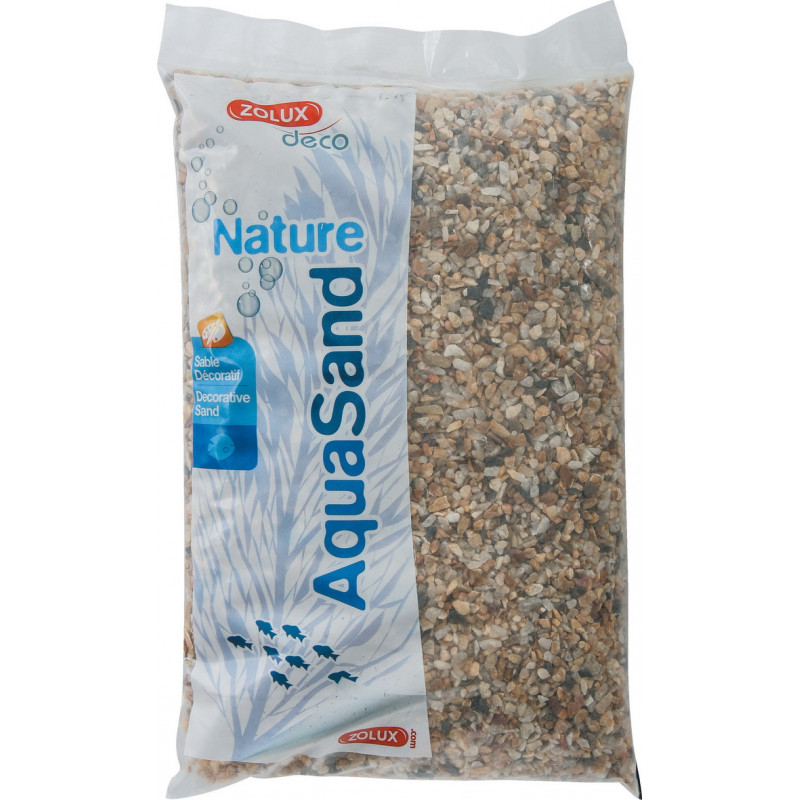 Aquasand naturel quartz gros 5kg - ZOLUX 