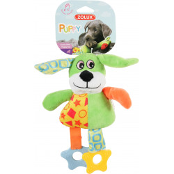 Jouet peluche puppy chien vert - ZOLUX