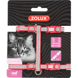 Harnais nylon shiny reglable rouge - ZOLUX 