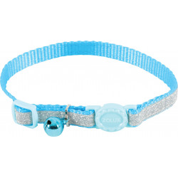 Collier nylon shiny reglable bleu - ZOLUX 