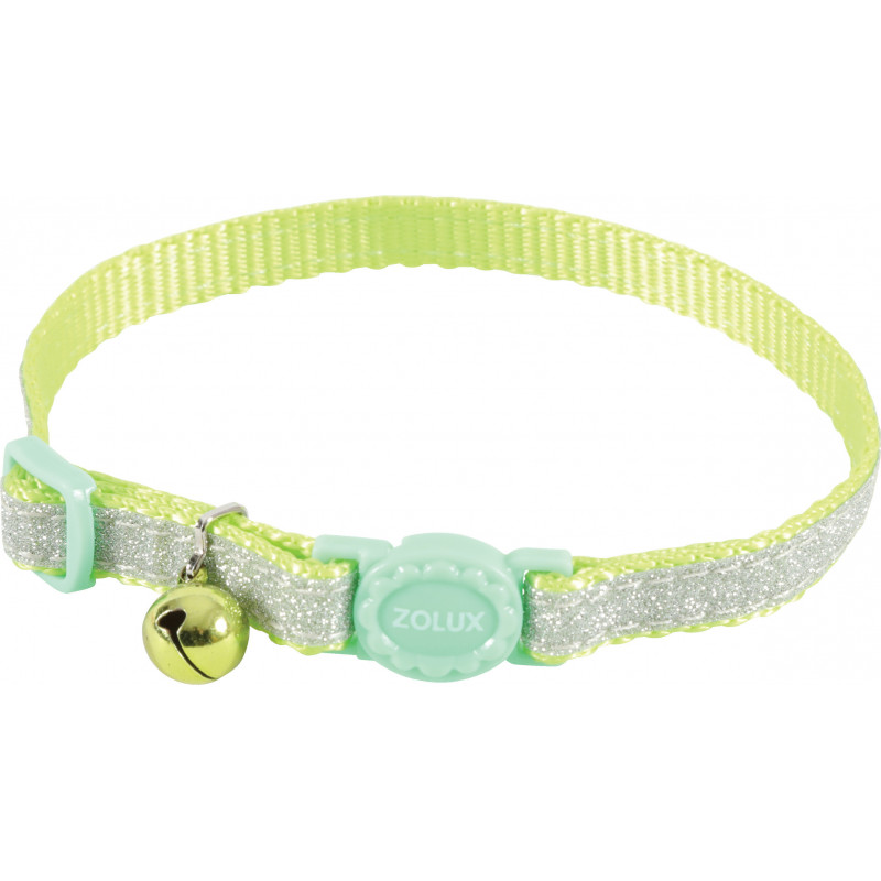 Collier nylon shiny reglable vert - ZOLUX 