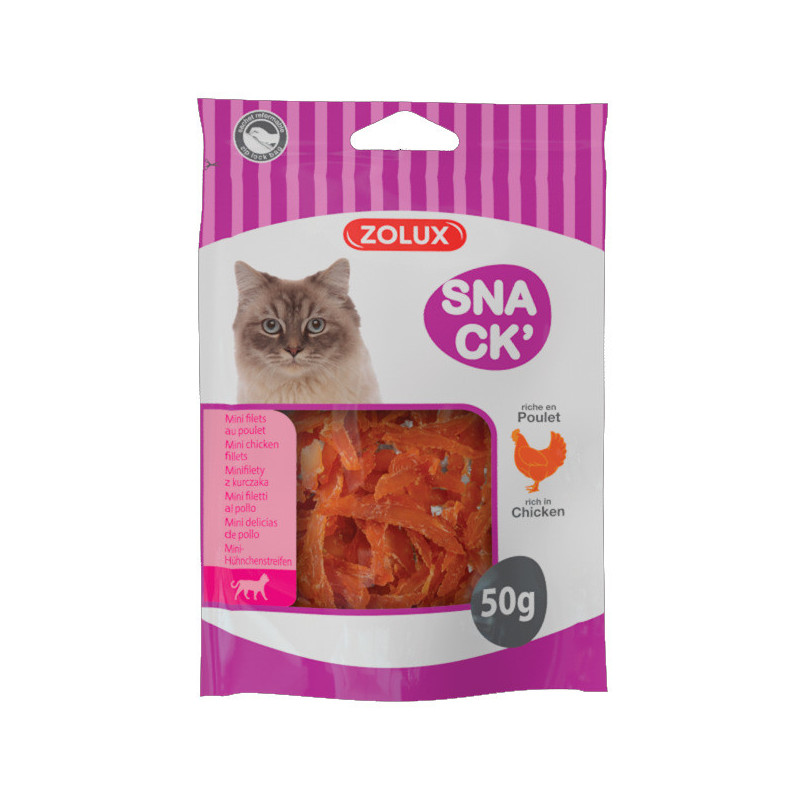 Mini filets au poulet chat 50g - ZOLUX 