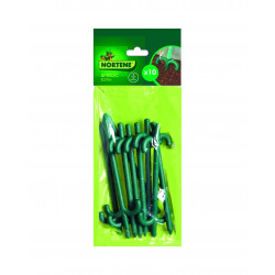 Piquets spiroc x10 21cm vert - NORTENE 