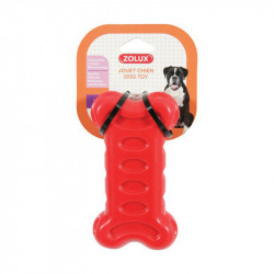 Jouet TPR os 19 cm rouge - ZOLUX