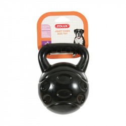 Jouet TPR balle poignée 15 cm noir - ZOLUX