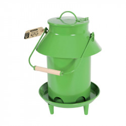 Mangeoire trémie avec toit métal 3,5l vert - ZOLUX 