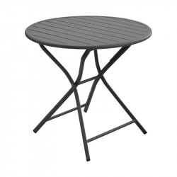 Guéridon pliant Globe Ø80cm grey - PROLOISIRS