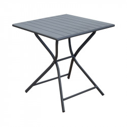 Guéridon pliant Globe 70x70cm grey - PROLOISIRS