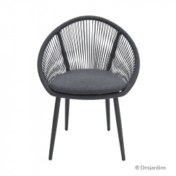 Fauteuil Grimsby gris -...