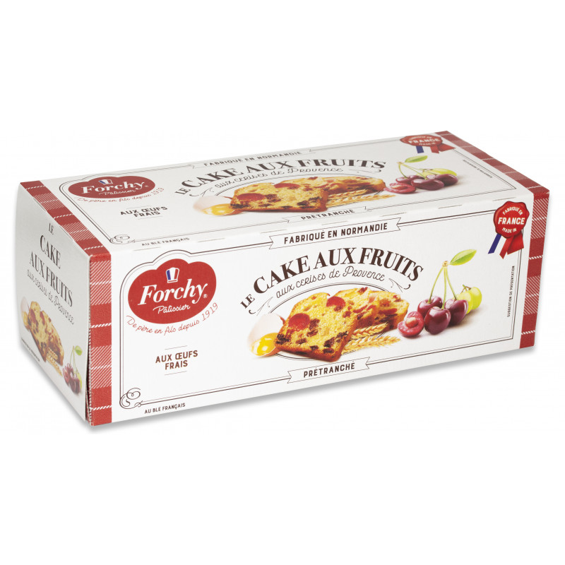 Cake fruits prétranché 275 g - FORCHY PATISSIER 