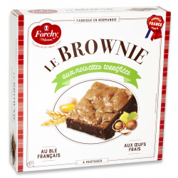 Brownie chocolat et noisettes 285 g    - FORCHY PATISSIER 