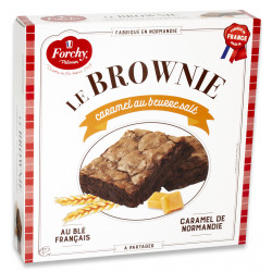 Brownie caramel au beurre salé 285 g    - FORCHY PATISSIER 