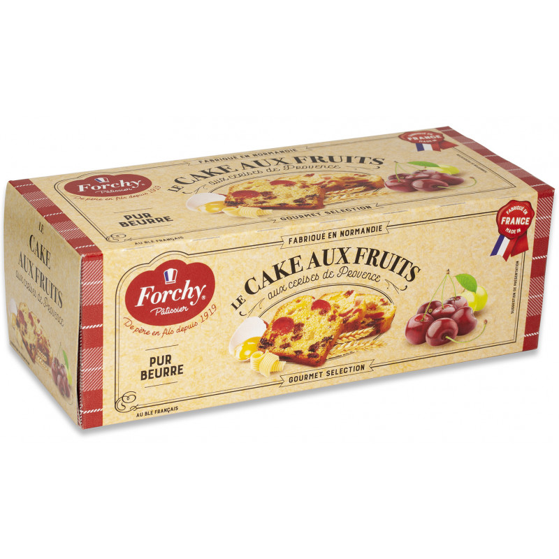 Cake fruits pur beurre 300 g - FORCHY PATISSIER 