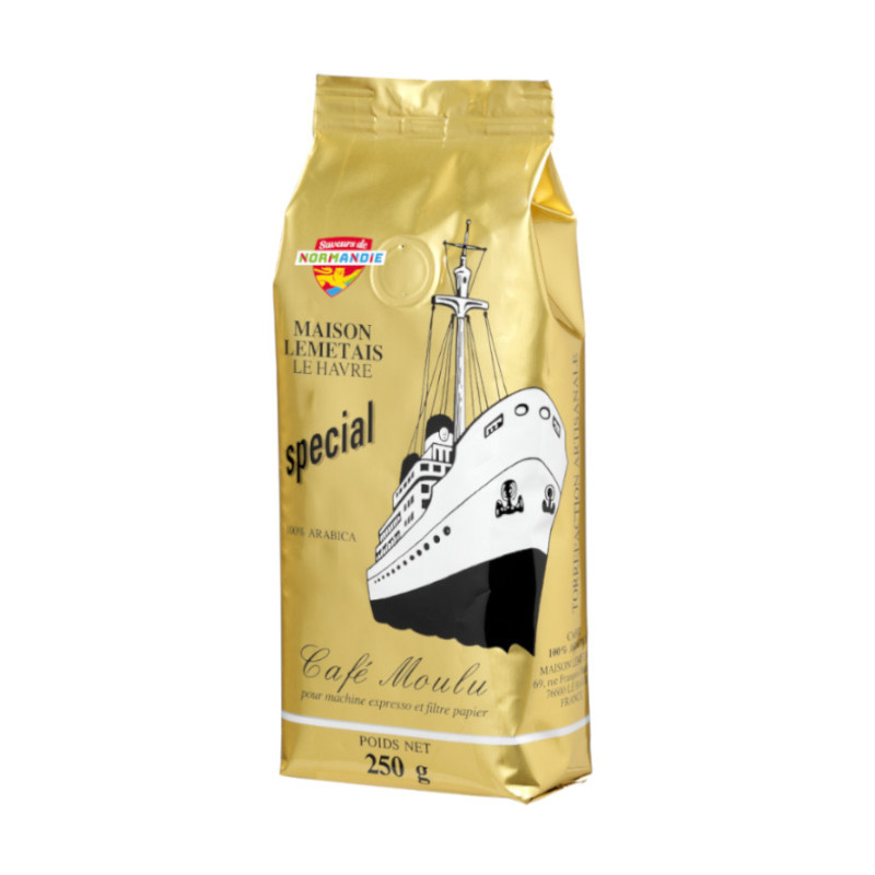 Café spécial moulu 100% Arabica en 250 g - MAISON LEMETTAIS TORREFACTEUR 