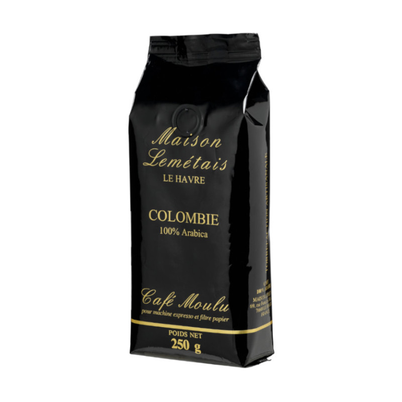 Café Colombie moulu 100% Arabica en 250 g - MAISON LEMETTAIS TORREFACTEUR 