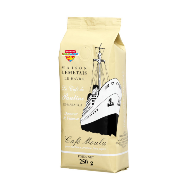 Café de Pauline  moulu 100% Arabica en 250 g - MAISON LEMETTAIS TORREFACTEUR 