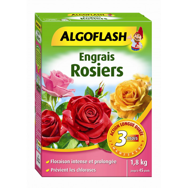 Engrais rosiers action prolongée 1.8kg - ALGOFLASH 