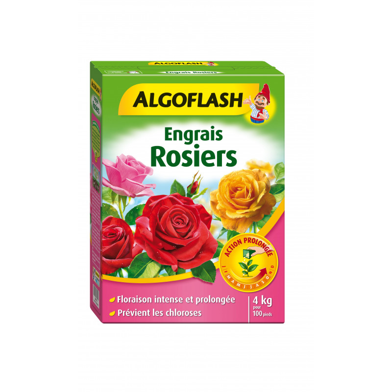 Engrais rosiers action prolongée 4kg - ALGOFLASH 