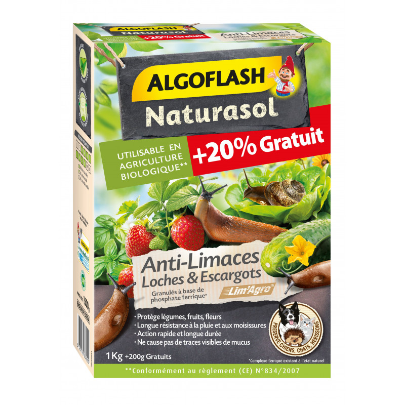 Anti-limaces loches/escargots 1.2kg - ALGOFLASH 