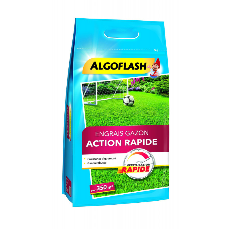 Engrais gazon action rapide sac 7kg pour 350m - ALGOFLASH 