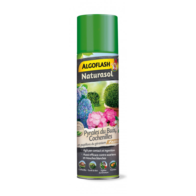 Insecticide cochenille pyrales aérosol 400ml - ALGOFLASH 