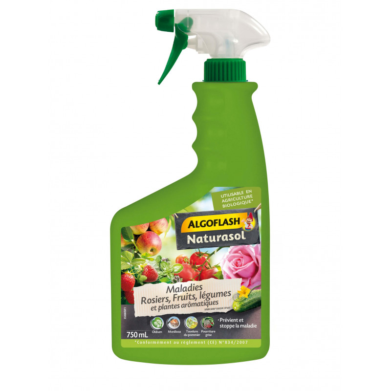 Maladies rosier fruits légumes 750ml - ALGOFLASH 