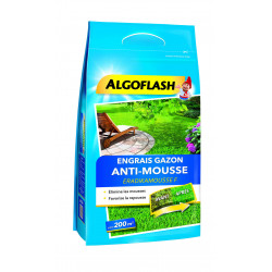 Engrais gazon anti-mousse sac 6kg pr 200m - ALGOFLASH 