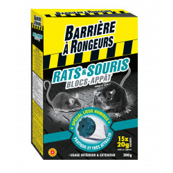 Rats&souris blocs-appats 300g - BARRIERE A RONGEURS 