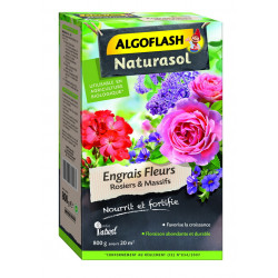 Engrais fleurs rosiers 800g - ALGOFLASH 