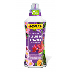 Engrais fleurs terrasses et balcons 1l - ALGOFLASH 