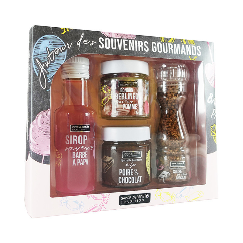 Coffret autour du souvenir gourmand 360g - SAVOR ET SENS 