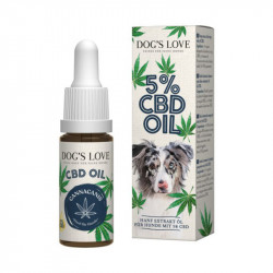 Canna Canis huile 5% de CBD 10ml - DOG'S LOVE 