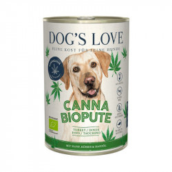 Canna Canis bio chien - dinde et chanvre 400g - DOG'S LOVE 