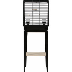 Cage et meuble Chic Loft M noir - ZOLUX 