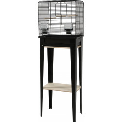 Cage et meuble Chic Loft S noir - ZOLUX 