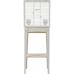 Cage et meuble Chic Loft M blanc - ZOLUX 