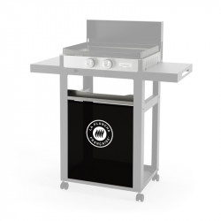 Porte épice + rideau La plancha française noir/inox - Le Marquier