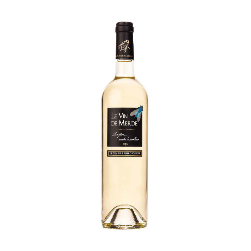 Vin de France blanc 75 cl - LE VIN DE MERDE 