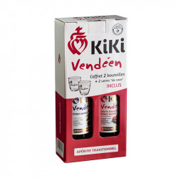 Coffret Kiki 2 bouteilles 75 cl + 2 verres - KIKI VENDEEN 