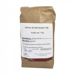 Farine de blé T55 1 kg - MINOTERIE LOUIS CAPRON