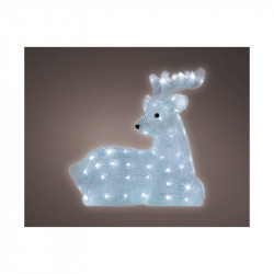 Cerf couché lumineux 43cm -...