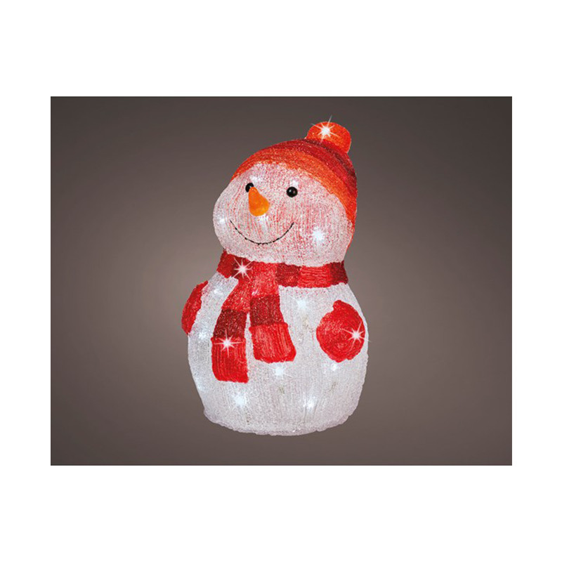 Bonhomme de neige lumineux 35cm - Lumineo 