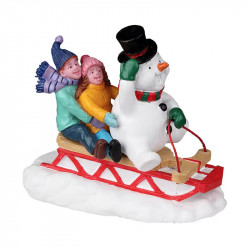 SLEDDING WITH FROSTY - LEMAX