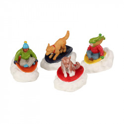 DOG SNOW SAUCER FUN - LEMAX